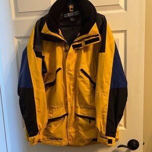 Yellow and Blue Ski Jacket by